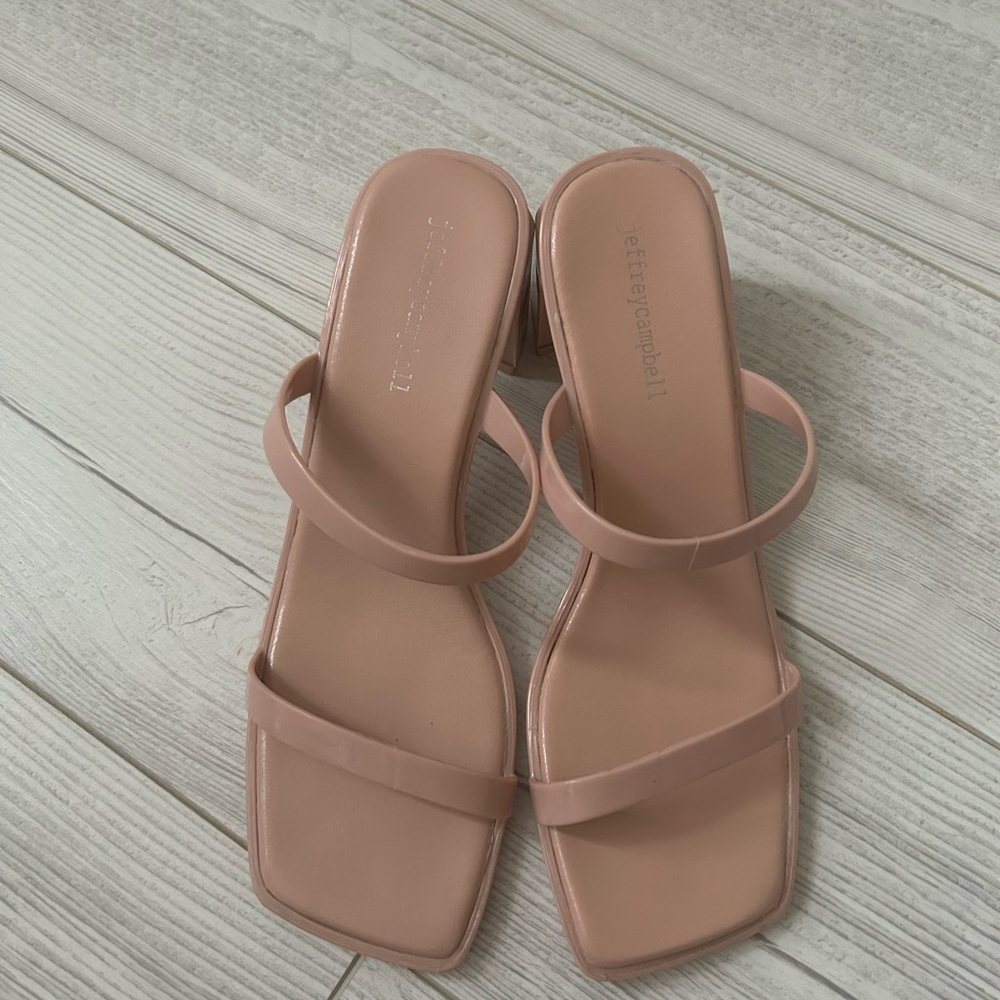 Jeffrey Campbell Jamm-3 Slide Sandal (Nude)